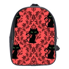 Cat Pattern School Bag (xl) by InPlainSightStyle