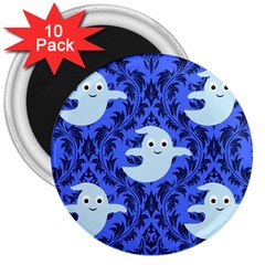 Ghost Pattern 3  Magnets (10 Pack)  by InPlainSightStyle