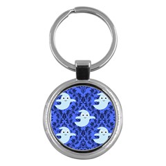 Ghost Pattern Key Chain (round) by InPlainSightStyle