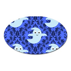 Ghost Pattern Oval Magnet by InPlainSightStyle