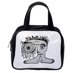 Weird Fantasy Creature Drawing Classic Handbag (one Side)