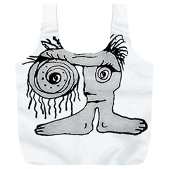 Weird Fantasy Creature Drawing Full Print Recycle Bag (xxl) by dflcprintsclothing