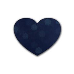 Blueberries Rubber Coaster (heart)  by kiernankallan