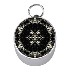 Bnw Mandala Mini Silver Compasses by MRNStudios