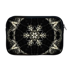 Bnw Mandala Apple Macbook Pro 17  Zipper Case by MRNStudios