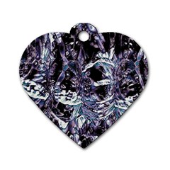 Unraveled Dog Tag Heart (one Side) by MRNStudios