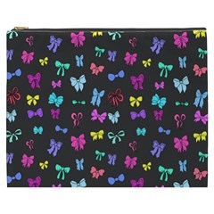 Bows On Black Cosmetic Bag (xxxl) by Daria3107