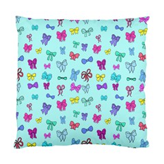 Bows On Blue Standard Cushion Case (one Side) by Daria3107