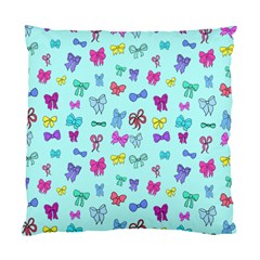 Bows On Blue Standard Cushion Case (two Sides) by Daria3107