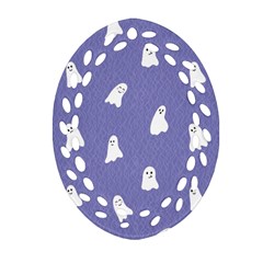 Ghost  Ornament (oval Filigree) by SychEva