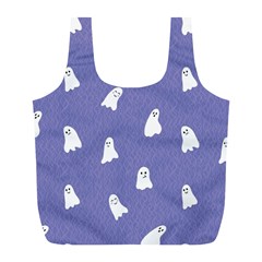 Ghost  Full Print Recycle Bag (l) by SychEva