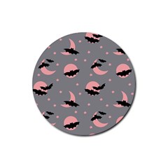 Bat Rubber Round Coaster (4 Pack)  by SychEva