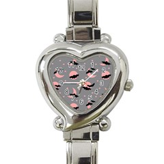 Bat Heart Italian Charm Watch