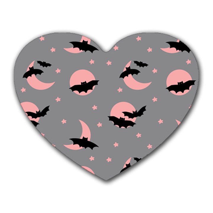 Bat Heart Mousepads