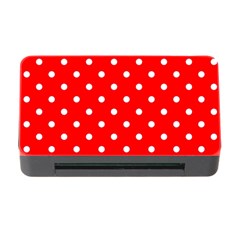 1950 Red White Dots Memory Card Reader With Cf