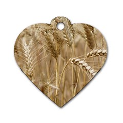 Wheat-field Dog Tag Heart (one Side) by SomethingForEveryone
