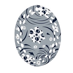 Folk Flowers Pattern Floral Surface Ornament (oval Filigree) by Eskimos