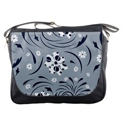 Folk Flowers Pattern Floral Surface Messenger Bag by Eskimos