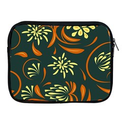 Folk Flowers Pattern Floral Surface Apple Ipad 2/3/4 Zipper Cases by Eskimos