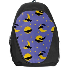 Bats With Yellow Moon Backpack Bag by SychEva