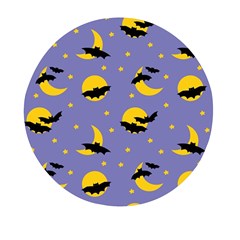 Bats With Yellow Moon Mini Round Pill Box (pack Of 3) by SychEva