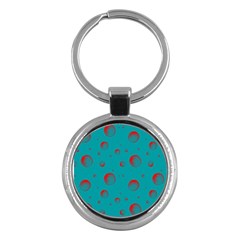 Red Drops Key Chain (round) by SychEva