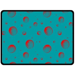 Red Drops Double Sided Fleece Blanket (large)  by SychEva