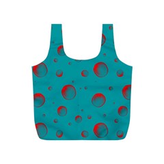 Red Drops Full Print Recycle Bag (s) by SychEva