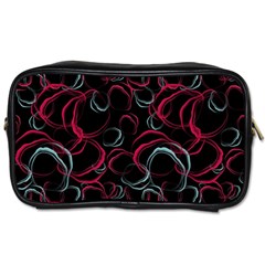 Blue And Red Stains Toiletries Bag (one Side) by SychEva