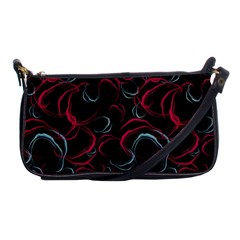 Blue And Red Stains Shoulder Clutch Bag by SychEva