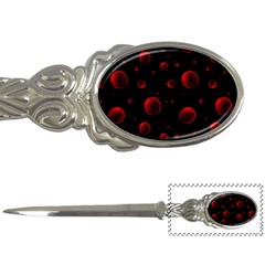 Red Drops On Black Letter Opener by SychEva
