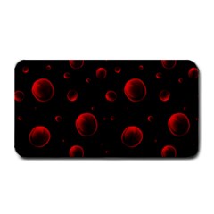 Red Drops On Black Medium Bar Mats by SychEva