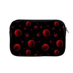 Red Drops On Black Apple Macbook Pro 13  Zipper Case by SychEva
