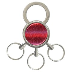 Red Sequins 3-ring Key Chain by SychEva