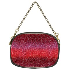 Red Sequins Chain Purse (one Side) by SychEva
