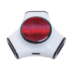 Red Sequins 3-port Usb Hub by SychEva