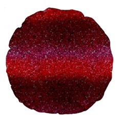 Red Sequins Large 18  Premium Round Cushions by SychEva