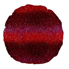 Red Sequins Large 18  Premium Flano Round Cushions by SychEva