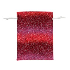 Red Sequins Lightweight Drawstring Pouch (l) by SychEva