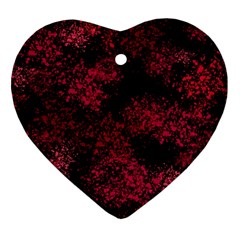 Red Abstraction Heart Ornament (two Sides) by SychEva