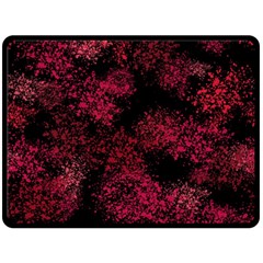 Red Abstraction Fleece Blanket (large)  by SychEva