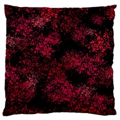 Red Abstraction Large Flano Cushion Case (one Side) by SychEva