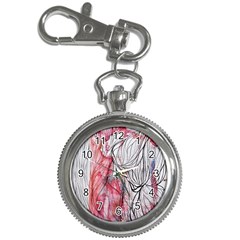 Flow Lines Key Chain Watches by kaleidomarblingart