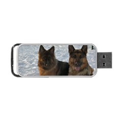 2 German Shepherds Portable Usb Flash (one Side) by SomethingForEveryone