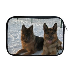 2 German Shepherds Apple Macbook Pro 17  Zipper Case by SomethingForEveryone