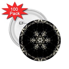 Bnw Mandala 2 25  Buttons (100 Pack)  by MRNStudios