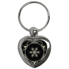 Bnw Mandala Key Chain (heart) by MRNStudios