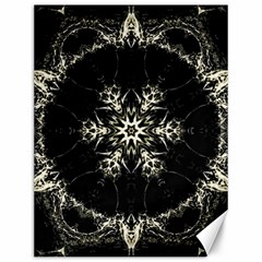 Bnw Mandala Canvas 12  X 16  by MRNStudios