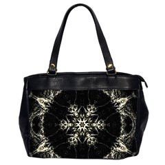 Bnw Mandala Oversize Office Handbag (2 Sides) by MRNStudios