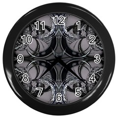 Lunar Phases Wall Clock (black) by MRNStudios